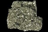 Gleaming, Cubic Pyrite Crystal Cluster - Peru #99172-1